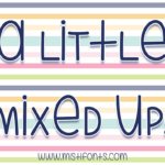 A Little Mixed Up Font Poster 1