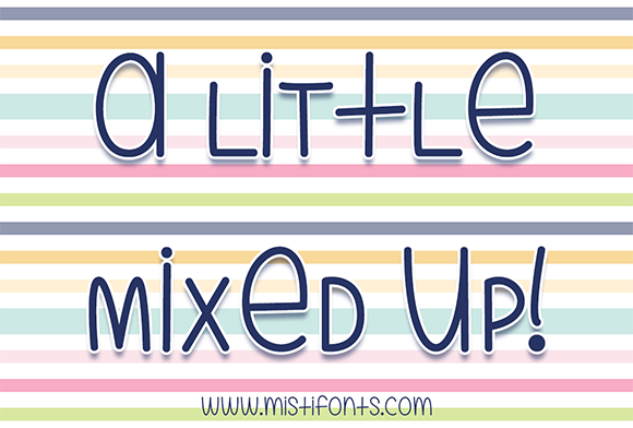 A Little Mixed Up Font Poster 1