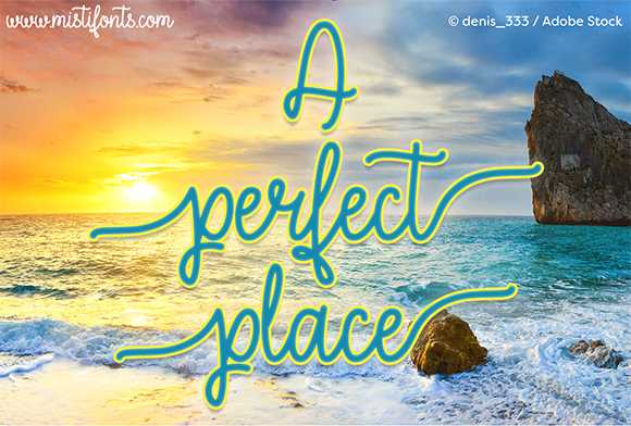 A Perfect Place Font Poster 1