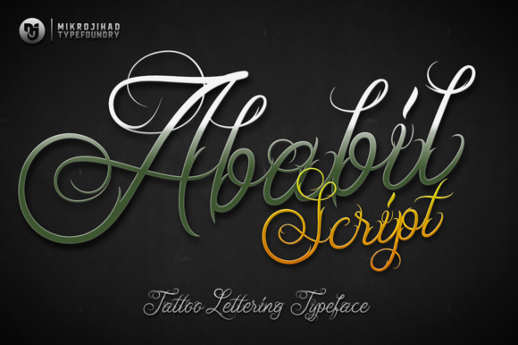 Ababil Script Font Poster 1