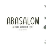 Abasalom Font Poster 1