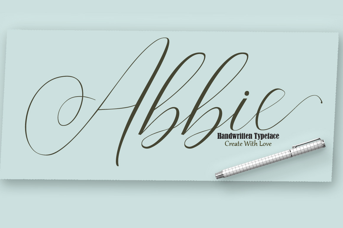 Abbie Font Poster 1