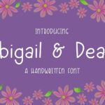 Abigail & Dean Font Poster 1