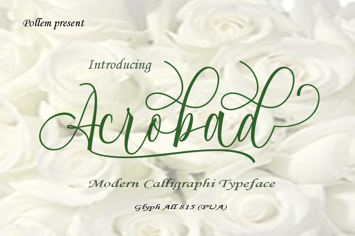 Acrobad Font Poster 1