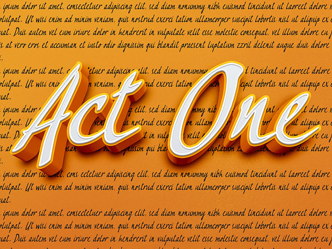 Act One Font Poster 1