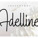 Adelline Font Poster 8