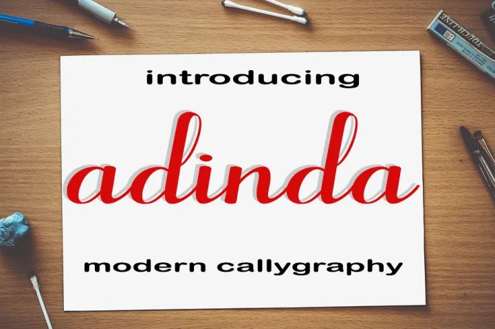 Adinda Font Adinda Font Poster 1