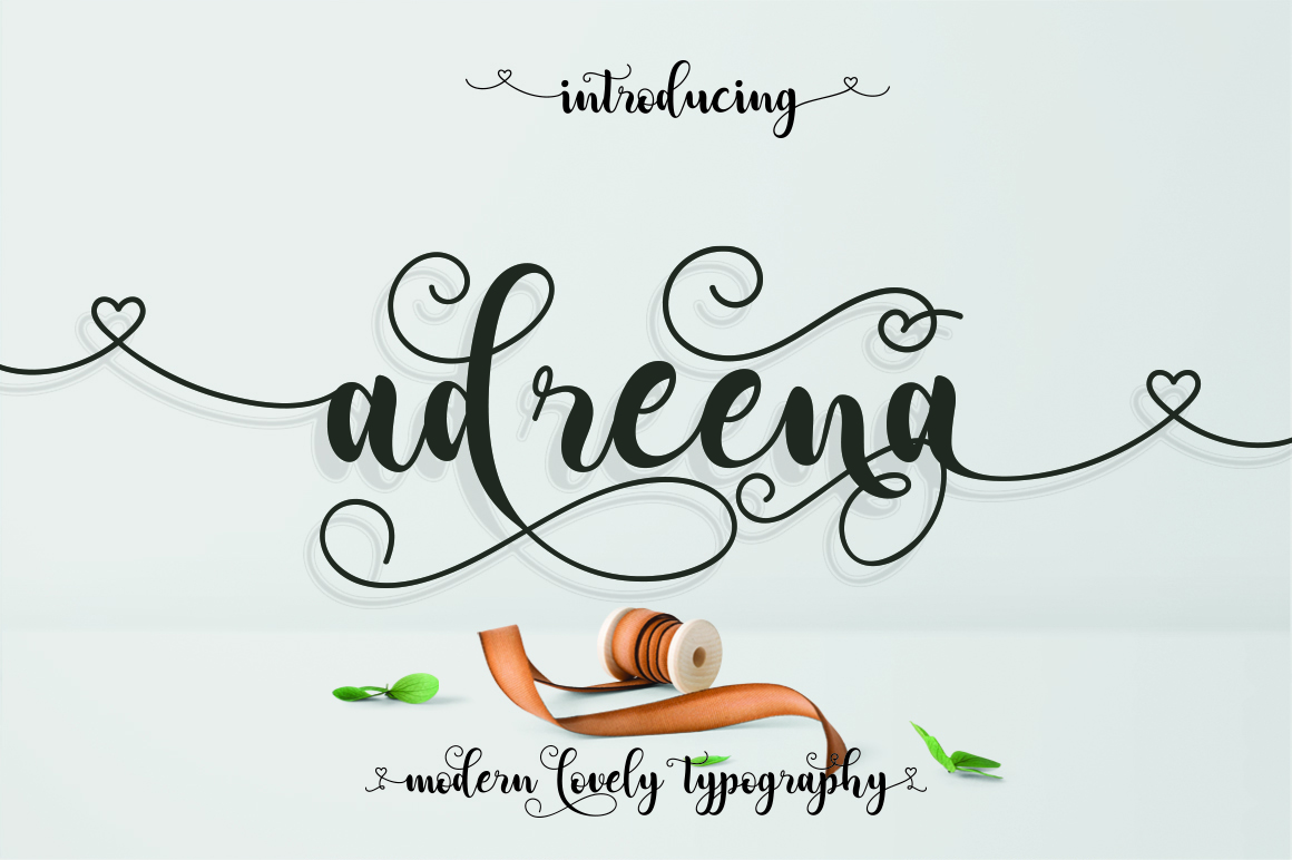 Adreena Script Font Poster 1