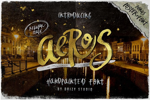 Aeros Font Poster 1