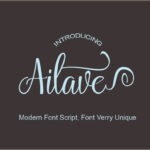 Ailave Font Poster 1