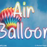 Air Balloon Font Poster 1