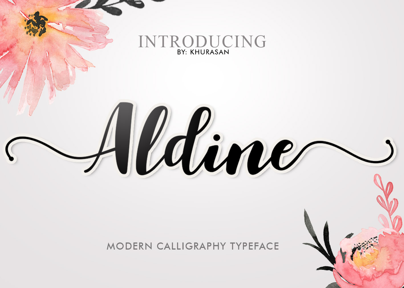 Aldine Font Poster 1