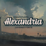 Alexandria Script Font Poster 1