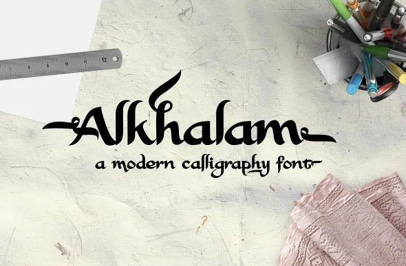 Alkhalam Font Alkhalam Font Poster 1