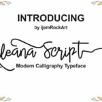 Alleana Script Font Poster 1