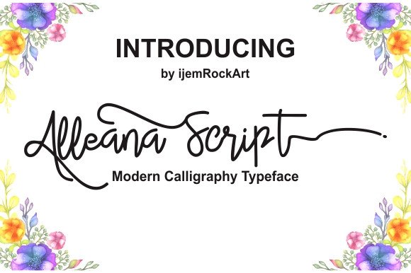 Alleana Script Font