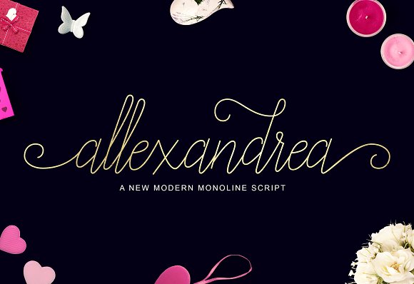 Allexandrea Font Poster 1