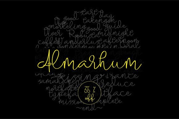 Almarhum Font Poster 1