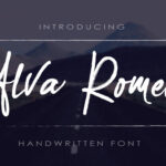 Alva Romeo Font Poster 1