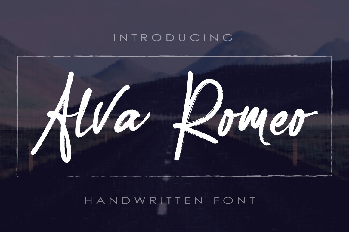 Alva Romeo Font Poster 1