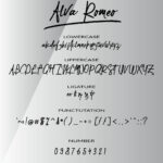 Alva Romeo Font Poster 4