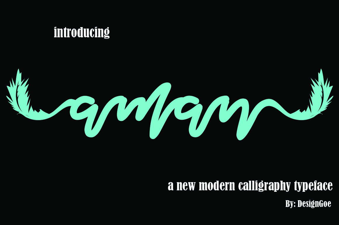 Aman Font Poster 1