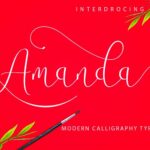 Amanda Font Poster 1