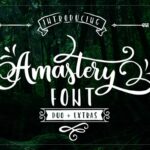 Amastery Font Poster 1