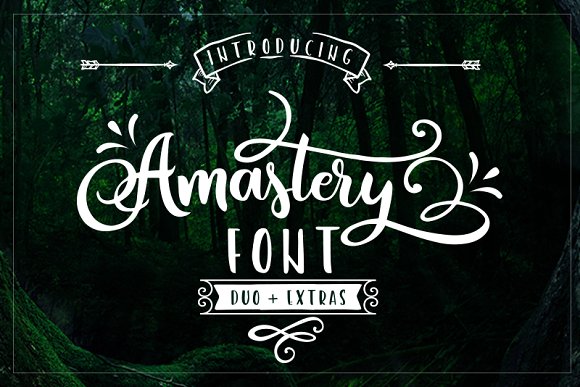 Amastery Font Poster 1