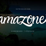 Amazone Script Font Poster 1