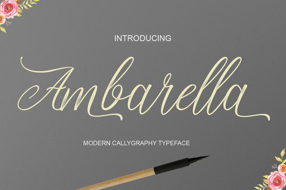 Ambarella Font Poster 1