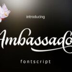 Ambassador Font Poster 1