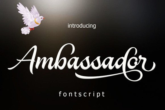 Ambassador Font Poster 1