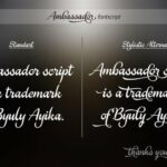 Ambassador Font Poster 8