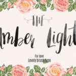 Amber Light Font Poster 1
