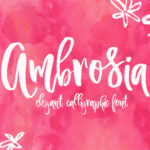 Ambrosia Script Font Poster 1