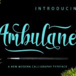 Ambulane Font Poster 1