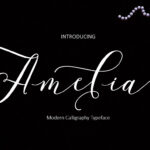 Amelia Script Font Poster 1