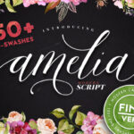 Amelia Script Font Poster 1