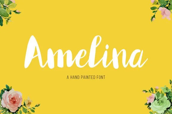 Amelina Font Amelina Font Poster 1