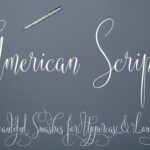 American Script Font Poster 1