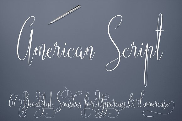 American Script Font Poster 1