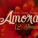 Amora Script Font Poster 1