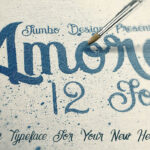 Amora Script Font Poster 4
