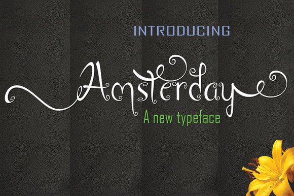 Amsterday Font Poster 1