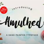 Amulhed Brush Font Poster