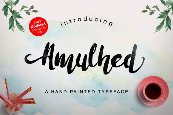 Amulhed Brush Font