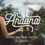 Andara Script Font Poster 1