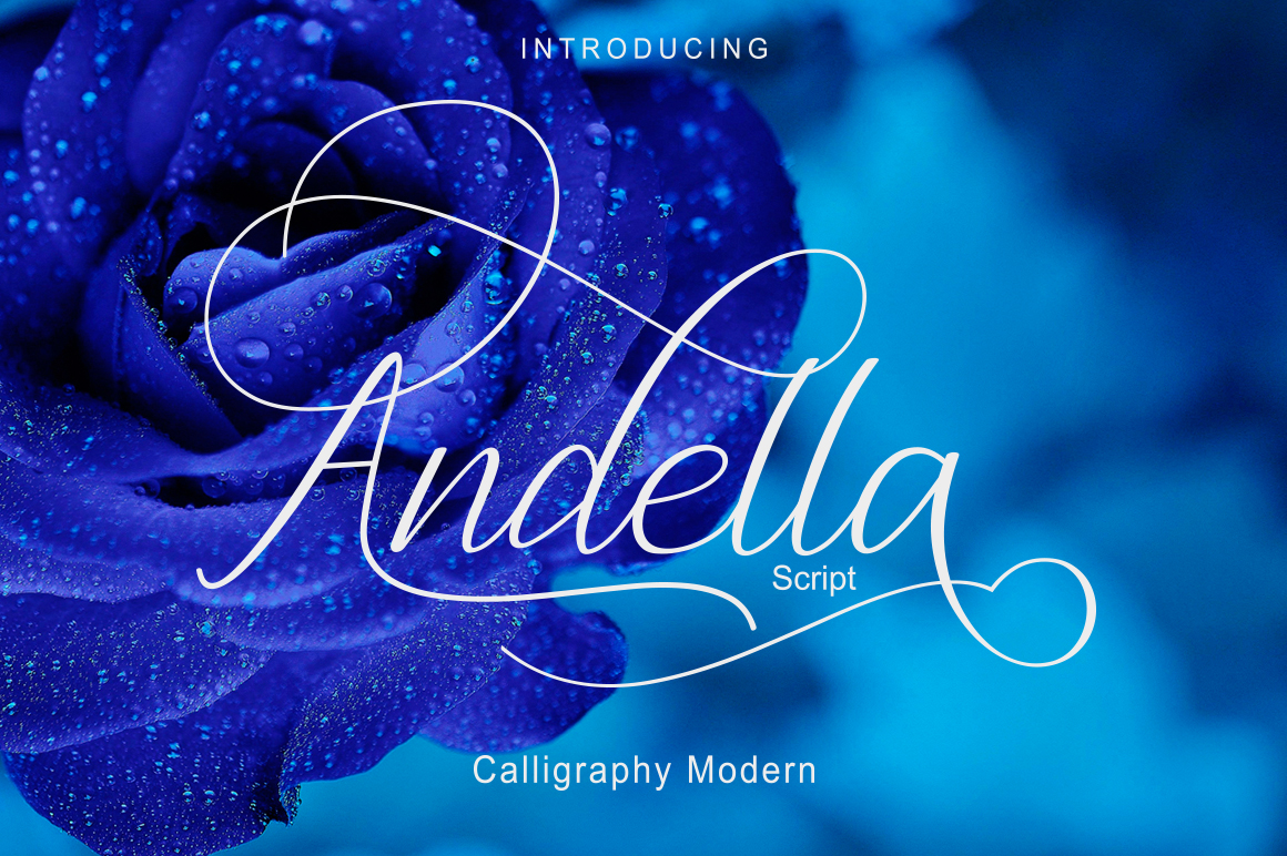 Andella Script Font Poster 1