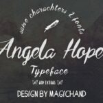 Angela Hope Font Poster 1